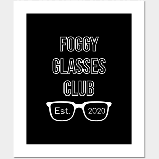 foggy glasses club est. 2020 Posters and Art